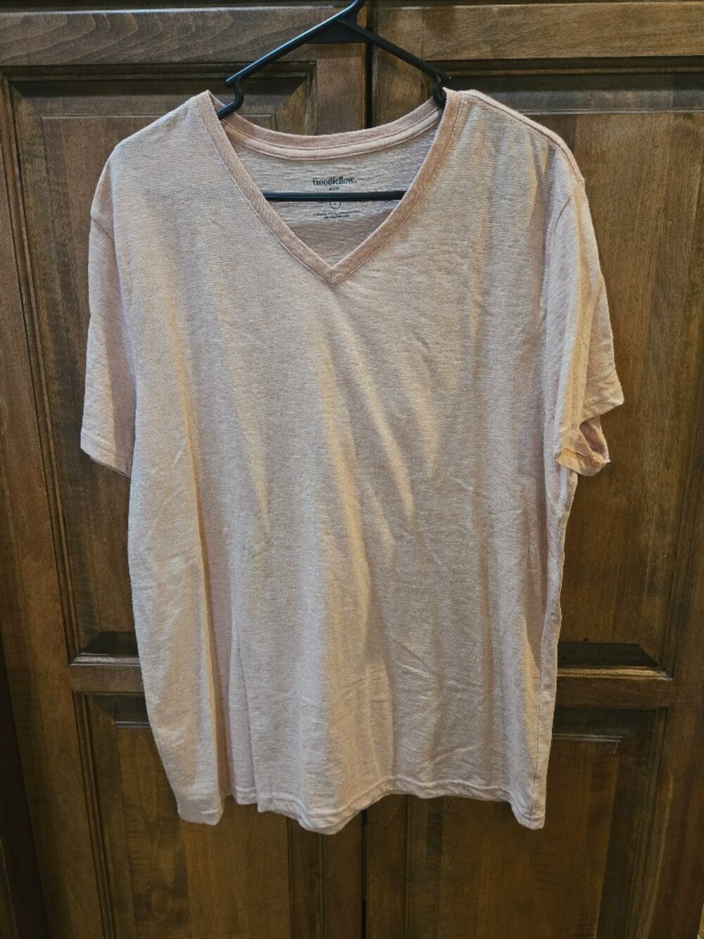 Goodfellow & Co Heather Blush Pink Standard Fit T-Shirt L